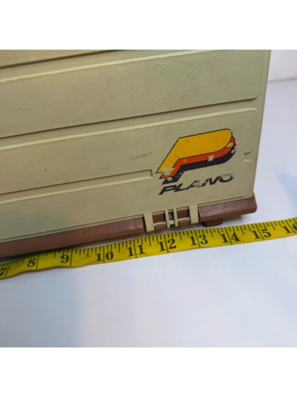 Vintage Plano 757 Tackle Box Multi-Tiered Brown & Beige USA-Made